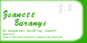 zsanett buranyi business card